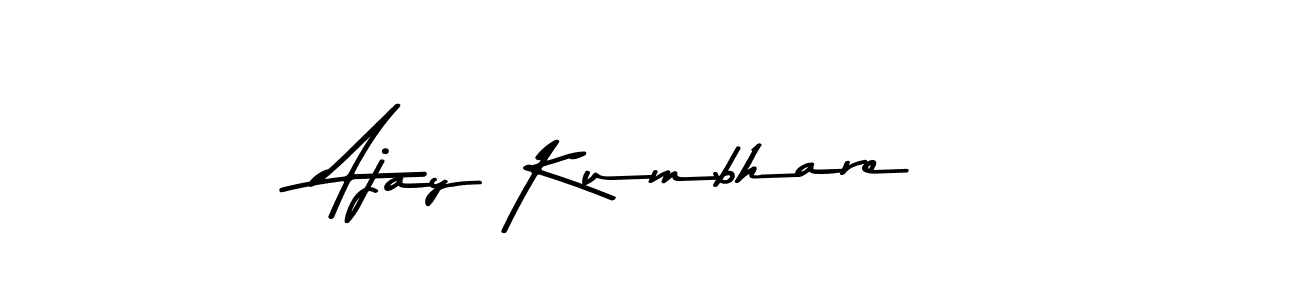 Create a beautiful signature design for name Ajay Kumbhare. With this signature (Asem Kandis PERSONAL USE) fonts, you can make a handwritten signature for free. Ajay Kumbhare signature style 9 images and pictures png