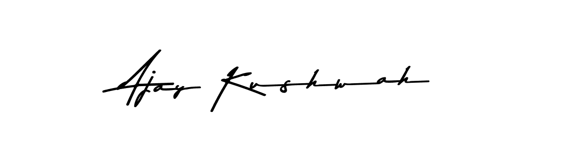This is the best signature style for the Ajay Kushwah name. Also you like these signature font (Asem Kandis PERSONAL USE). Mix name signature. Ajay Kushwah signature style 9 images and pictures png