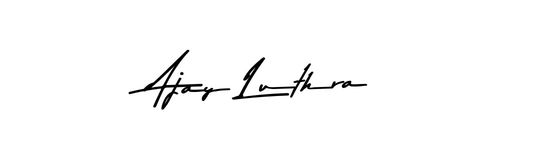 How to make Ajay Luthra signature? Asem Kandis PERSONAL USE is a professional autograph style. Create handwritten signature for Ajay Luthra name. Ajay Luthra signature style 9 images and pictures png