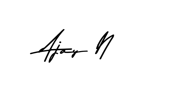 Also You can easily find your signature by using the search form. We will create Ajay N name handwritten signature images for you free of cost using Asem Kandis PERSONAL USE sign style. Ajay N signature style 9 images and pictures png