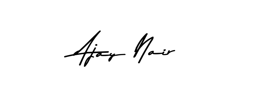 Use a signature maker to create a handwritten signature online. With this signature software, you can design (Asem Kandis PERSONAL USE) your own signature for name Ajay Nair. Ajay Nair signature style 9 images and pictures png