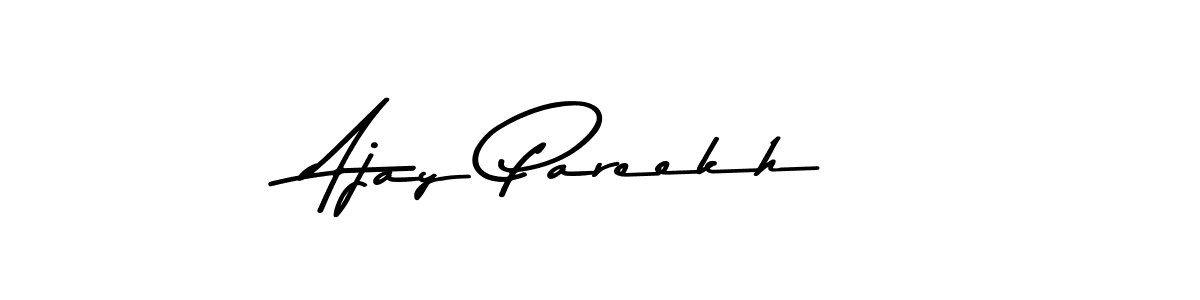 How to make Ajay Pareekh name signature. Use Asem Kandis PERSONAL USE style for creating short signs online. This is the latest handwritten sign. Ajay Pareekh signature style 9 images and pictures png