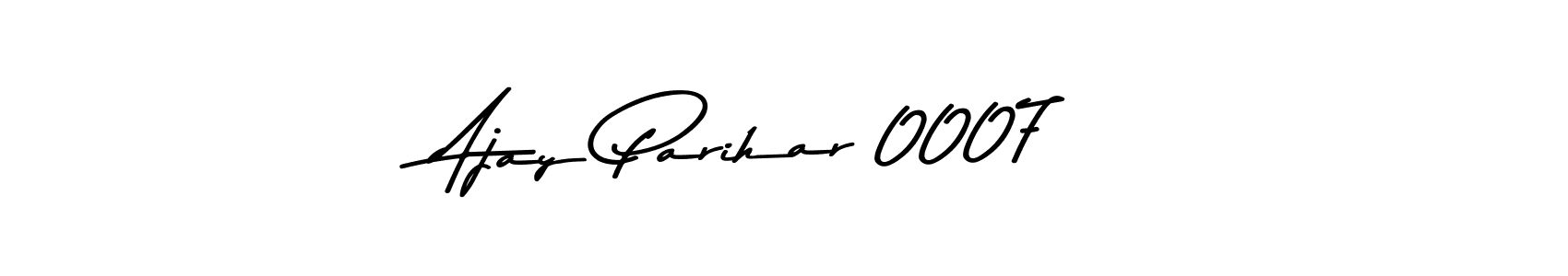 Create a beautiful signature design for name Ajay Parihar 0007. With this signature (Asem Kandis PERSONAL USE) fonts, you can make a handwritten signature for free. Ajay Parihar 0007 signature style 9 images and pictures png