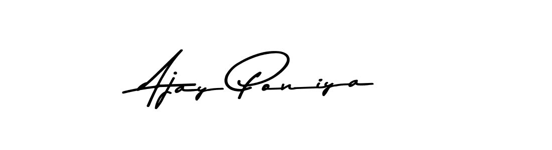 Ajay Poniya stylish signature style. Best Handwritten Sign (Asem Kandis PERSONAL USE) for my name. Handwritten Signature Collection Ideas for my name Ajay Poniya. Ajay Poniya signature style 9 images and pictures png