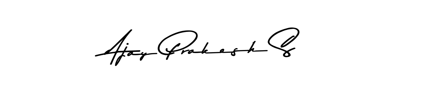 Design your own signature with our free online signature maker. With this signature software, you can create a handwritten (Asem Kandis PERSONAL USE) signature for name Ajay Prakesh S. Ajay Prakesh S signature style 9 images and pictures png