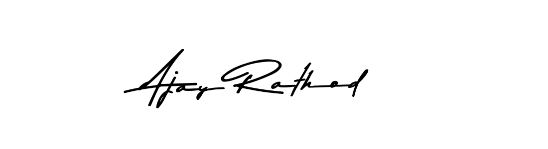 Create a beautiful signature design for name Ajay Rathod. With this signature (Asem Kandis PERSONAL USE) fonts, you can make a handwritten signature for free. Ajay Rathod signature style 9 images and pictures png