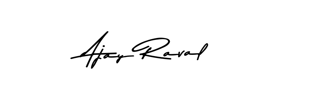 How to make Ajay Raval name signature. Use Asem Kandis PERSONAL USE style for creating short signs online. This is the latest handwritten sign. Ajay Raval signature style 9 images and pictures png