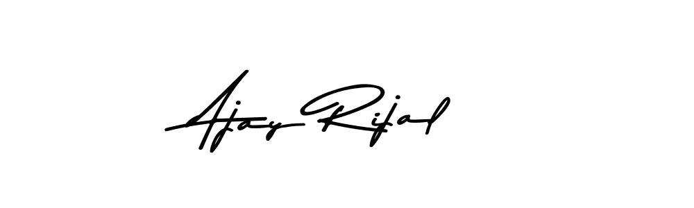 Make a beautiful signature design for name Ajay Rijal. Use this online signature maker to create a handwritten signature for free. Ajay Rijal signature style 9 images and pictures png