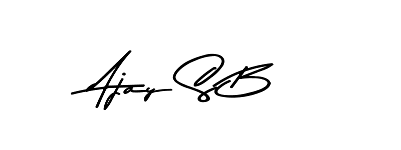 Make a beautiful signature design for name Ajay S B. Use this online signature maker to create a handwritten signature for free. Ajay S B signature style 9 images and pictures png