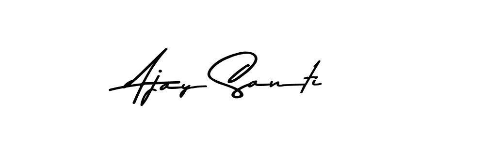Use a signature maker to create a handwritten signature online. With this signature software, you can design (Asem Kandis PERSONAL USE) your own signature for name Ajay Santi. Ajay Santi signature style 9 images and pictures png
