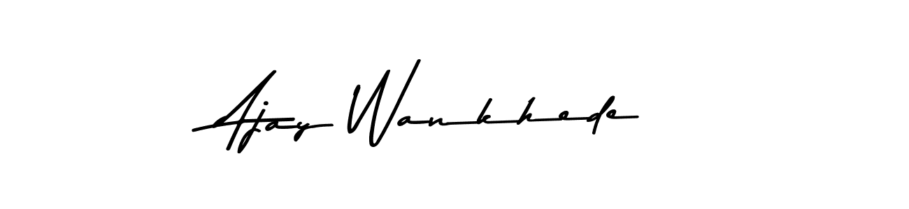 Ajay Wankhede stylish signature style. Best Handwritten Sign (Asem Kandis PERSONAL USE) for my name. Handwritten Signature Collection Ideas for my name Ajay Wankhede. Ajay Wankhede signature style 9 images and pictures png