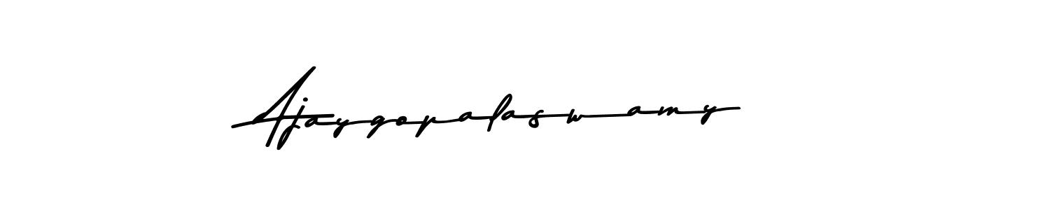 Make a beautiful signature design for name Ajaygopalaswamy. With this signature (Asem Kandis PERSONAL USE) style, you can create a handwritten signature for free. Ajaygopalaswamy signature style 9 images and pictures png