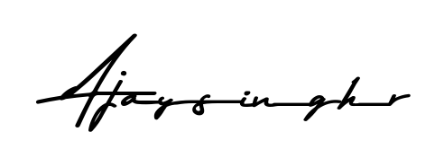 An effortless, minimalist signature concept for Ajaysinghr using Asem Kandis PERSONAL USE design. Clean lines that look great on any document. Ajaysinghr signature style 9 images and pictures png