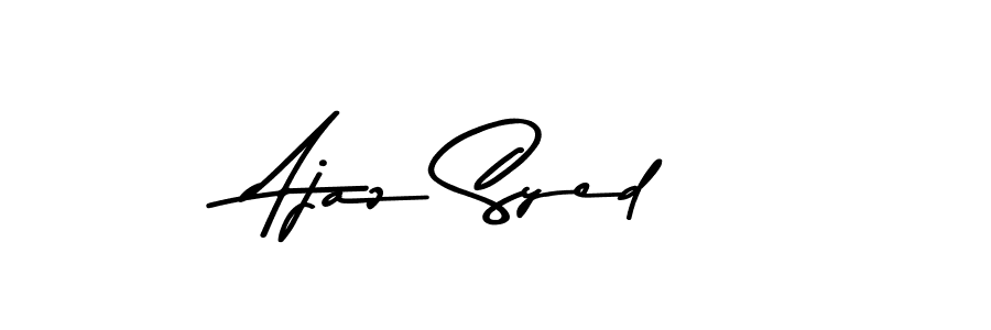 Create a beautiful signature design for name Ajaz Syed. With this signature (Asem Kandis PERSONAL USE) fonts, you can make a handwritten signature for free. Ajaz Syed signature style 9 images and pictures png
