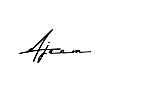 Create a beautiful signature design for name Ajeem. With this signature (Asem Kandis PERSONAL USE) fonts, you can make a handwritten signature for free. Ajeem signature style 9 images and pictures png
