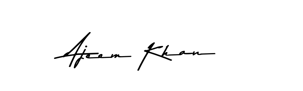 Here are the top 10 professional signature styles for the name Ajeem Khan. These are the best autograph styles you can use for your name. Ajeem Khan signature style 9 images and pictures png