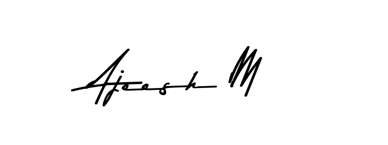 Here are the top 10 professional signature styles for the name Ajeesh M. These are the best autograph styles you can use for your name. Ajeesh M signature style 9 images and pictures png
