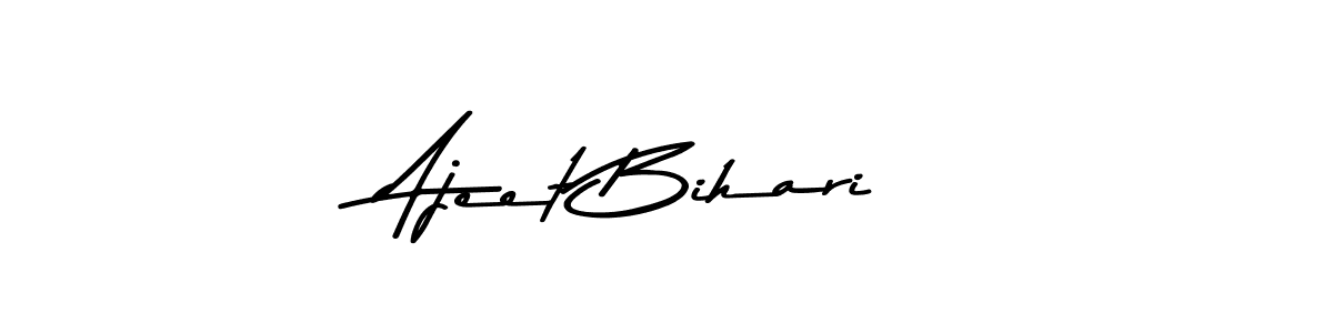 Also You can easily find your signature by using the search form. We will create Ajeet Bihari name handwritten signature images for you free of cost using Asem Kandis PERSONAL USE sign style. Ajeet Bihari signature style 9 images and pictures png