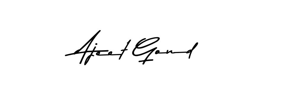 Also You can easily find your signature by using the search form. We will create Ajeet Gond name handwritten signature images for you free of cost using Asem Kandis PERSONAL USE sign style. Ajeet Gond signature style 9 images and pictures png