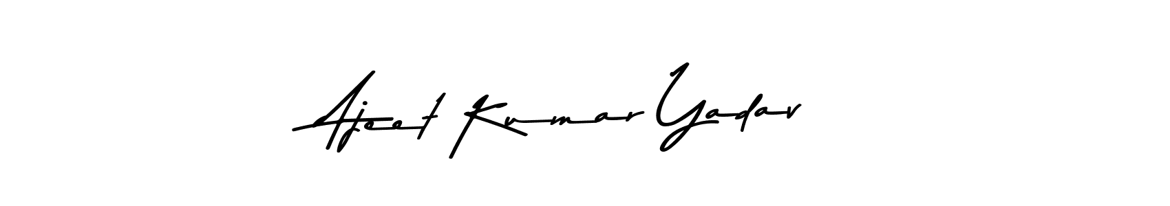 Design your own signature with our free online signature maker. With this signature software, you can create a handwritten (Asem Kandis PERSONAL USE) signature for name Ajeet Kumar Yadav. Ajeet Kumar Yadav signature style 9 images and pictures png