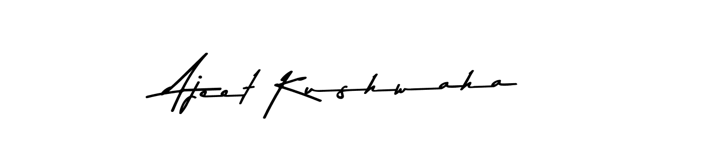 The best way (Asem Kandis PERSONAL USE) to make a short signature is to pick only two or three words in your name. The name Ajeet Kushwaha include a total of six letters. For converting this name. Ajeet Kushwaha signature style 9 images and pictures png