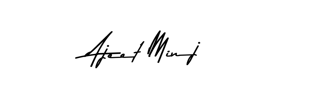 You can use this online signature creator to create a handwritten signature for the name Ajeet Minj. This is the best online autograph maker. Ajeet Minj signature style 9 images and pictures png