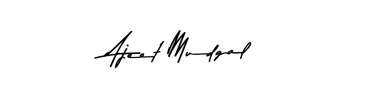 Here are the top 10 professional signature styles for the name Ajeet Mudgal. These are the best autograph styles you can use for your name. Ajeet Mudgal signature style 9 images and pictures png