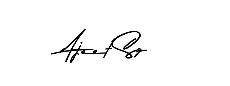 Use a signature maker to create a handwritten signature online. With this signature software, you can design (Asem Kandis PERSONAL USE) your own signature for name Ajeet Sg. Ajeet Sg signature style 9 images and pictures png