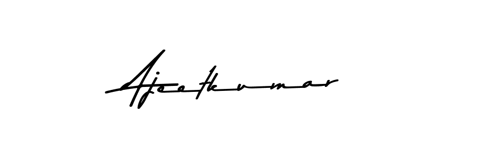 How to make Ajeetkumar name signature. Use Asem Kandis PERSONAL USE style for creating short signs online. This is the latest handwritten sign. Ajeetkumar signature style 9 images and pictures png