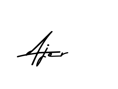 Design your own signature with our free online signature maker. With this signature software, you can create a handwritten (Asem Kandis PERSONAL USE) signature for name Ajer. Ajer signature style 9 images and pictures png