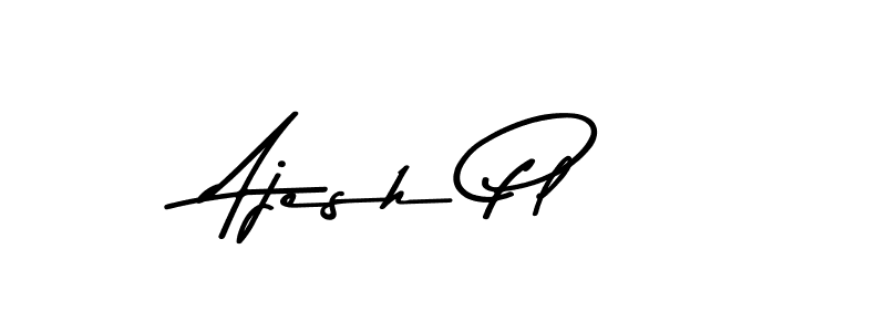 Design your own signature with our free online signature maker. With this signature software, you can create a handwritten (Asem Kandis PERSONAL USE) signature for name Ajesh Pl. Ajesh Pl signature style 9 images and pictures png