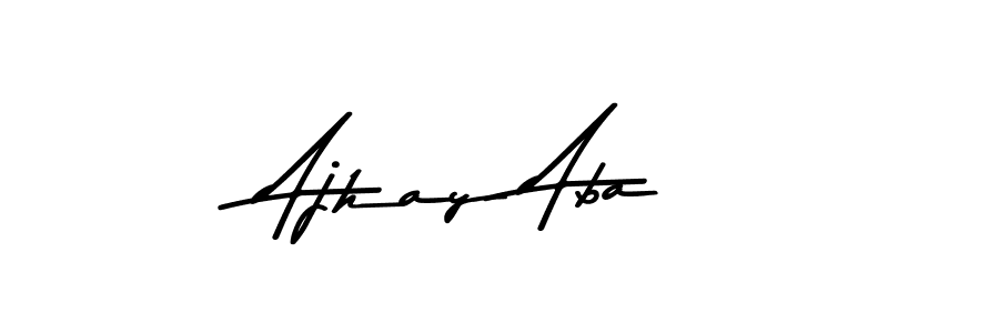 Also You can easily find your signature by using the search form. We will create Ajhay Aba name handwritten signature images for you free of cost using Asem Kandis PERSONAL USE sign style. Ajhay Aba signature style 9 images and pictures png