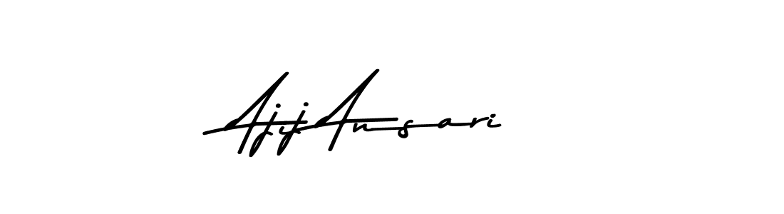 This is the best signature style for the Ajij Ansari name. Also you like these signature font (Asem Kandis PERSONAL USE). Mix name signature. Ajij Ansari signature style 9 images and pictures png