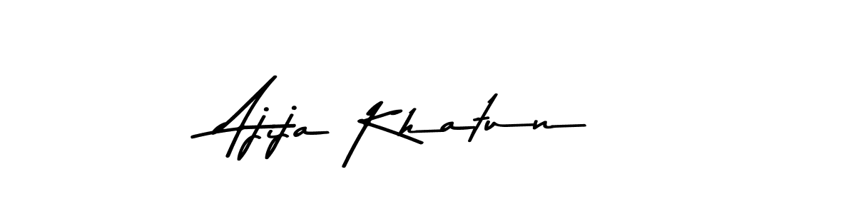 Design your own signature with our free online signature maker. With this signature software, you can create a handwritten (Asem Kandis PERSONAL USE) signature for name Ajija Khatun. Ajija Khatun signature style 9 images and pictures png