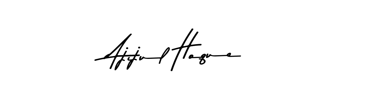 How to make Ajijul Hoque name signature. Use Asem Kandis PERSONAL USE style for creating short signs online. This is the latest handwritten sign. Ajijul Hoque signature style 9 images and pictures png