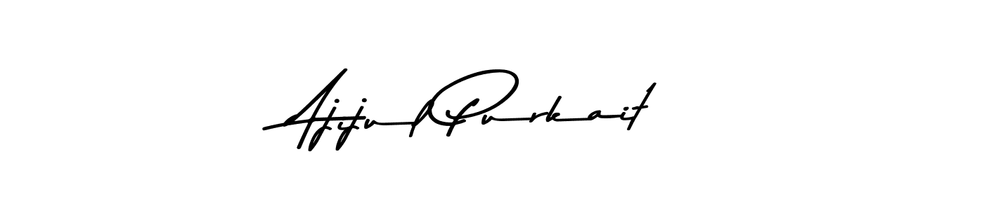 Here are the top 10 professional signature styles for the name Ajijul Purkait. These are the best autograph styles you can use for your name. Ajijul Purkait signature style 9 images and pictures png