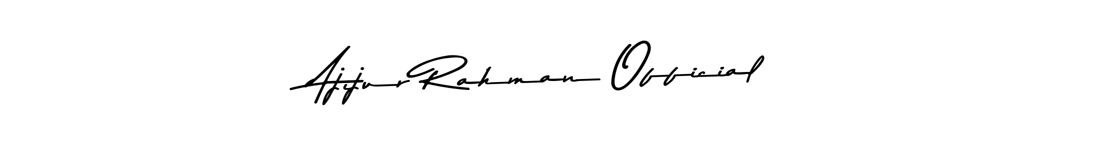 Similarly Asem Kandis PERSONAL USE is the best handwritten signature design. Signature creator online .You can use it as an online autograph creator for name Ajijur Rahman Official. Ajijur Rahman Official signature style 9 images and pictures png