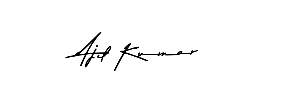 Create a beautiful signature design for name Ajil Kumar. With this signature (Asem Kandis PERSONAL USE) fonts, you can make a handwritten signature for free. Ajil Kumar signature style 9 images and pictures png