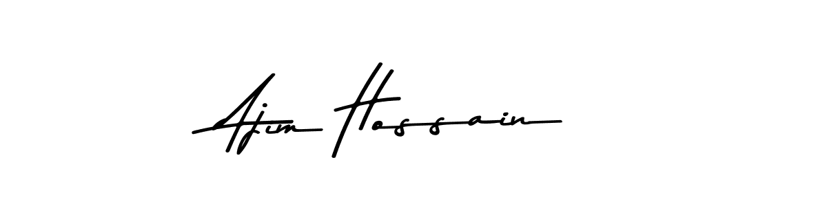 Design your own signature with our free online signature maker. With this signature software, you can create a handwritten (Asem Kandis PERSONAL USE) signature for name Ajim Hossain. Ajim Hossain signature style 9 images and pictures png