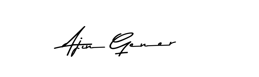 This is the best signature style for the Ajin Gener name. Also you like these signature font (Asem Kandis PERSONAL USE). Mix name signature. Ajin Gener signature style 9 images and pictures png