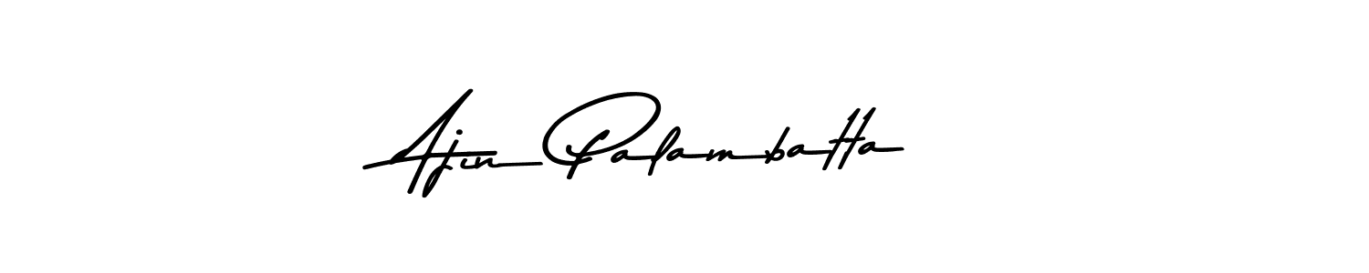 You should practise on your own different ways (Asem Kandis PERSONAL USE) to write your name (Ajin Palambatta) in signature. don't let someone else do it for you. Ajin Palambatta signature style 9 images and pictures png