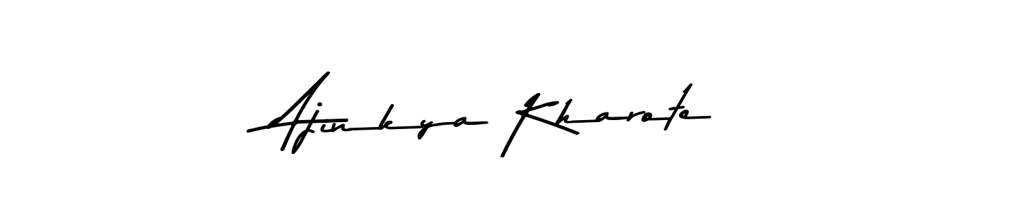You should practise on your own different ways (Asem Kandis PERSONAL USE) to write your name (Ajinkya Kharote) in signature. don't let someone else do it for you. Ajinkya Kharote signature style 9 images and pictures png