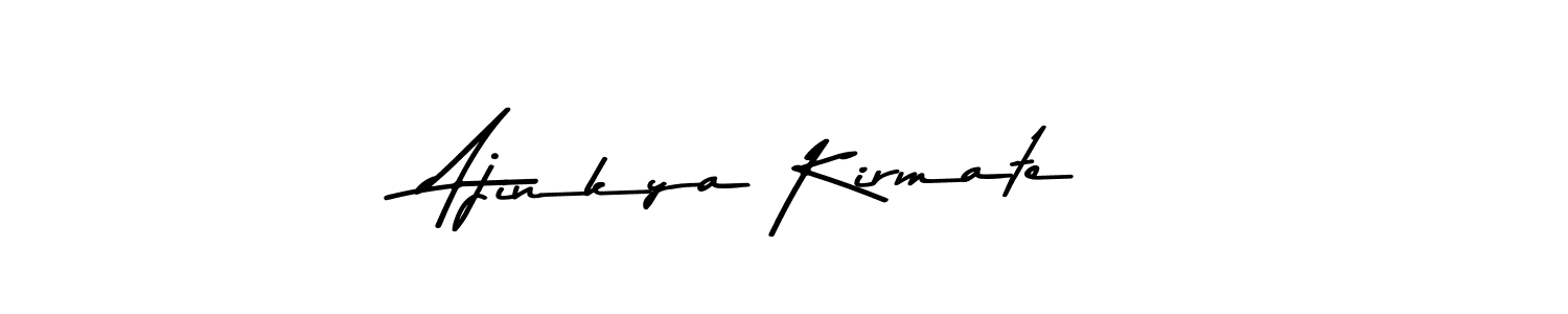 Asem Kandis PERSONAL USE is a professional signature style that is perfect for those who want to add a touch of class to their signature. It is also a great choice for those who want to make their signature more unique. Get Ajinkya Kirmate name to fancy signature for free. Ajinkya Kirmate signature style 9 images and pictures png