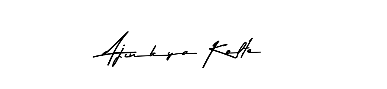 How to make Ajinkya Kolte signature? Asem Kandis PERSONAL USE is a professional autograph style. Create handwritten signature for Ajinkya Kolte name. Ajinkya Kolte signature style 9 images and pictures png