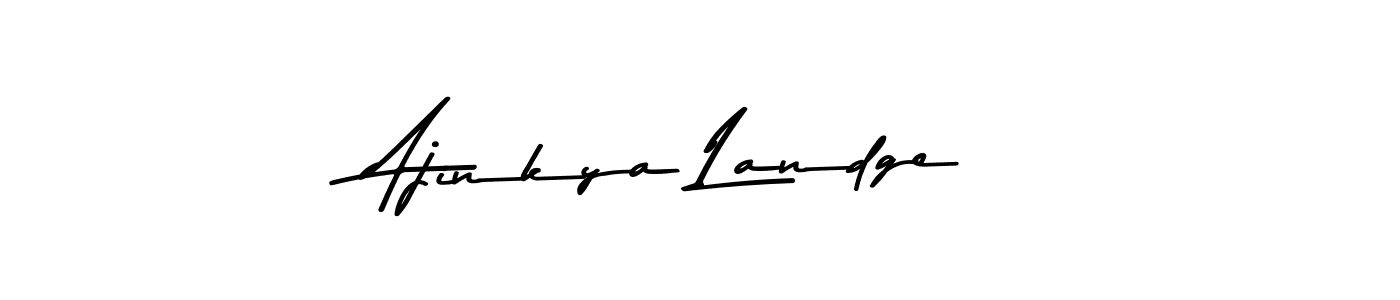 Similarly Asem Kandis PERSONAL USE is the best handwritten signature design. Signature creator online .You can use it as an online autograph creator for name Ajinkya Landge. Ajinkya Landge signature style 9 images and pictures png