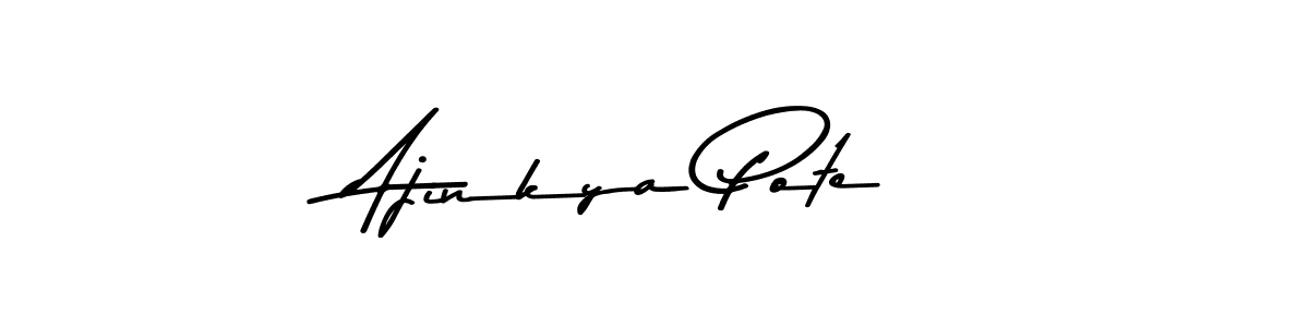 Use a signature maker to create a handwritten signature online. With this signature software, you can design (Asem Kandis PERSONAL USE) your own signature for name Ajinkya Pote. Ajinkya Pote signature style 9 images and pictures png