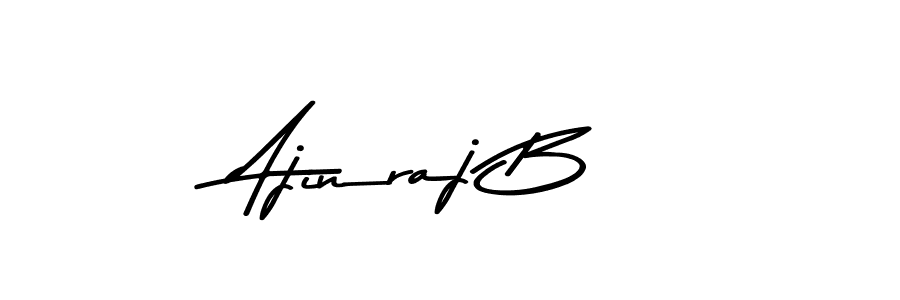 Make a beautiful signature design for name Ajinraj B. With this signature (Asem Kandis PERSONAL USE) style, you can create a handwritten signature for free. Ajinraj B signature style 9 images and pictures png