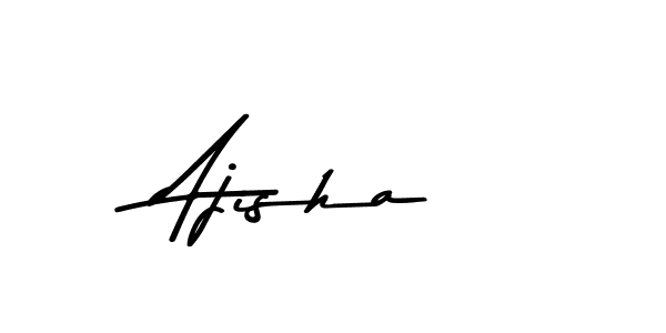 Use a signature maker to create a handwritten signature online. With this signature software, you can design (Asem Kandis PERSONAL USE) your own signature for name Ajisha. Ajisha signature style 9 images and pictures png