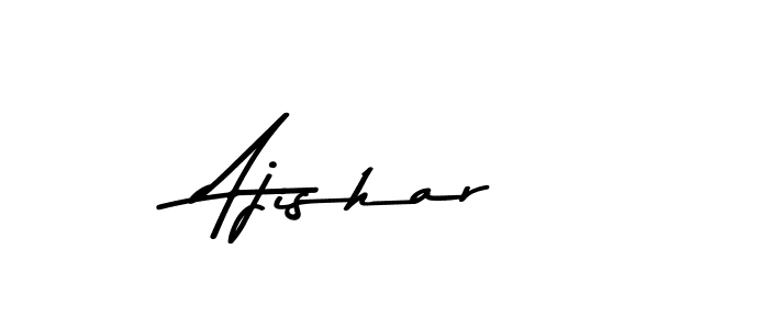 This is the best signature style for the Ajishar name. Also you like these signature font (Asem Kandis PERSONAL USE). Mix name signature. Ajishar signature style 9 images and pictures png