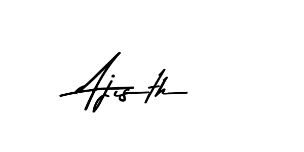 Make a beautiful signature design for name Ajisth. Use this online signature maker to create a handwritten signature for free. Ajisth signature style 9 images and pictures png